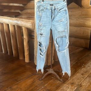 Distressed Light Blue Women's Jeans